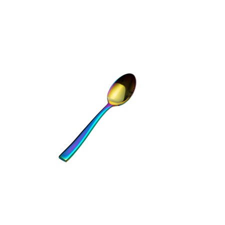 Bon Chef Manhattan, Teaspoon, Mirror Finish, 18/10, 6.5" - Rainbow , set of 12 S3000RB